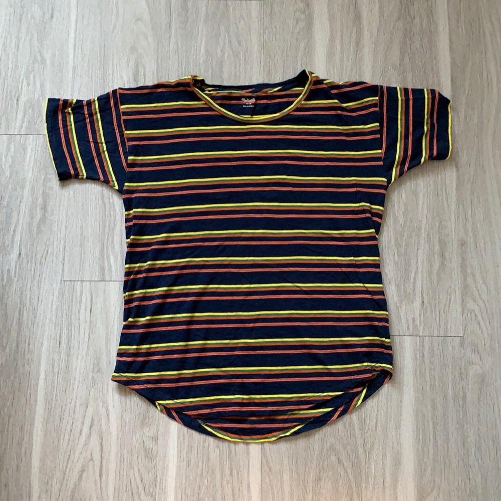 Madewell whisper cotton crewneck striped t